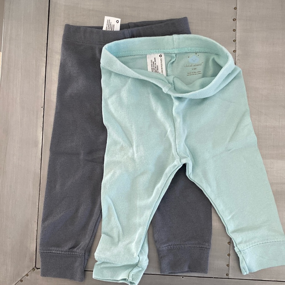 Cloud island leggings- 2 pair